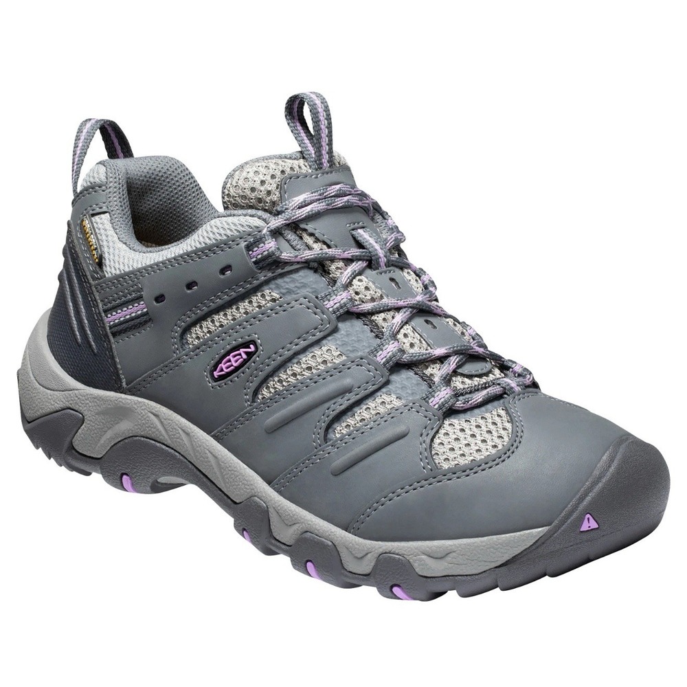 KEEN 1025157 Koven Waterproof Hiking Shoes for Ladies - Steel‎ Grey/African Sz 6